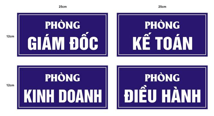 Biển phòng ban công ty